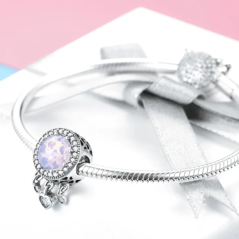 (bilde for) Pandora Style Bright Heart Charm - SCC999 - Vis 4