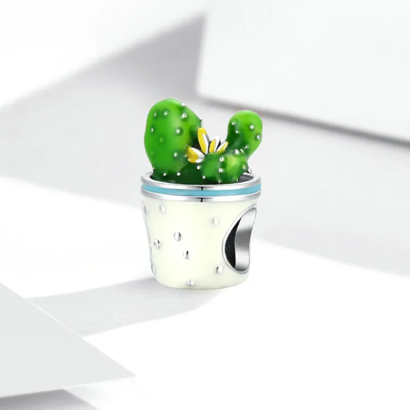 (bilde for) Pandora Style Cactus Pot Charm - SCC2019 - Vis 2