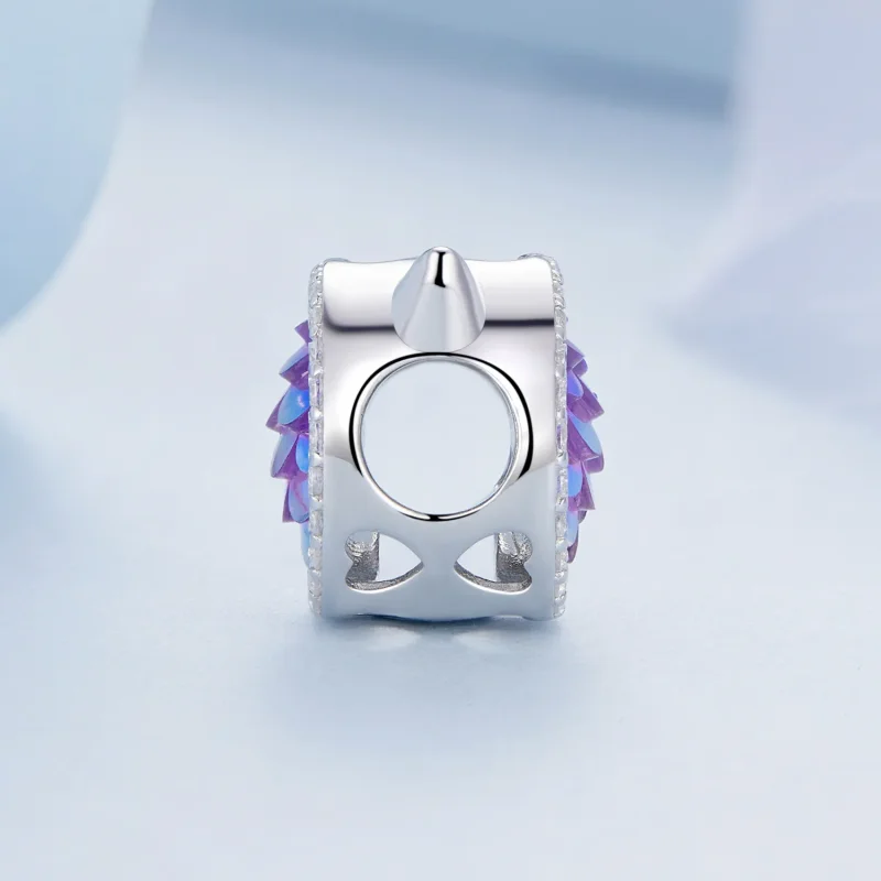 (bilde for) Pandora Style Cat Head Fish Scale Charm - BSC703 - Vis 3