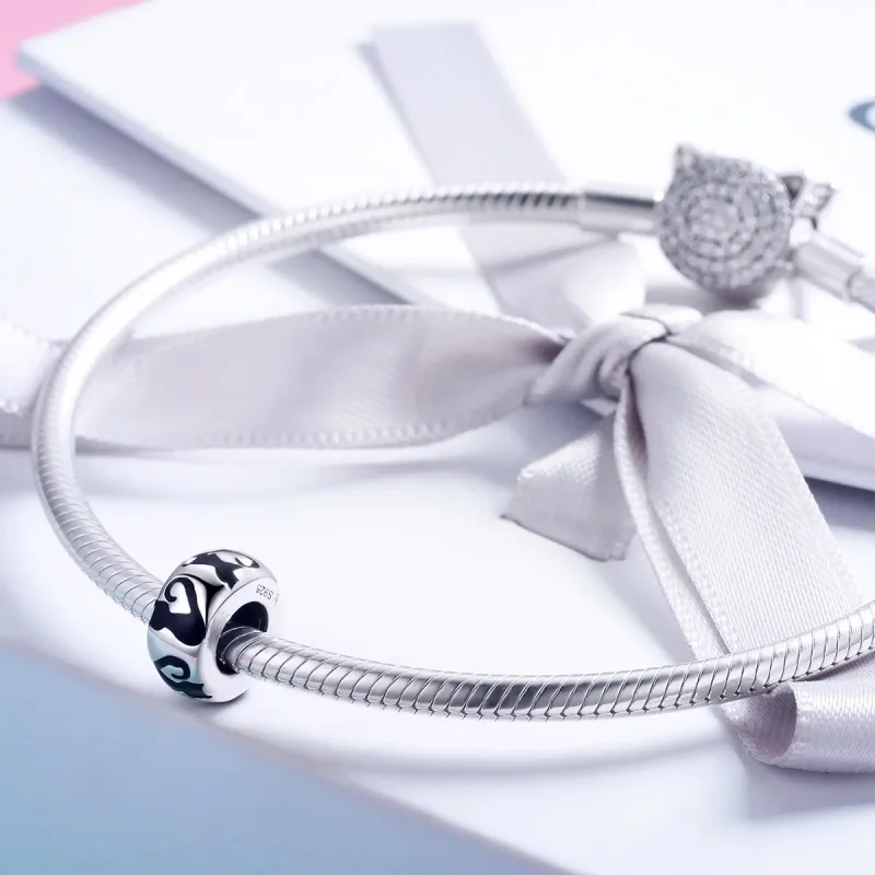(bilde for) Pandora Style Cat Silhouette Charm - SCC825 - Vis 4