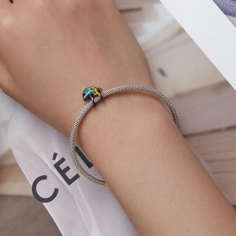 (bilde for) Pandora Style Chameleon Charm - BSC694 - Vis 6