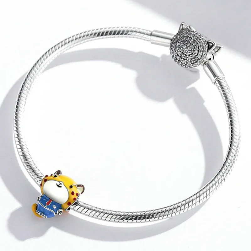 (bilde for) Pandora Style Cheetah Police Charm - SCC1962 - Vis 3