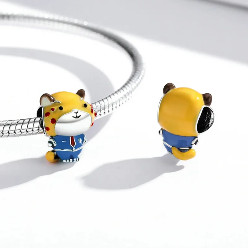 (bilde for) Pandora Style Cheetah Police Charm - SCC1962 - Vis 4