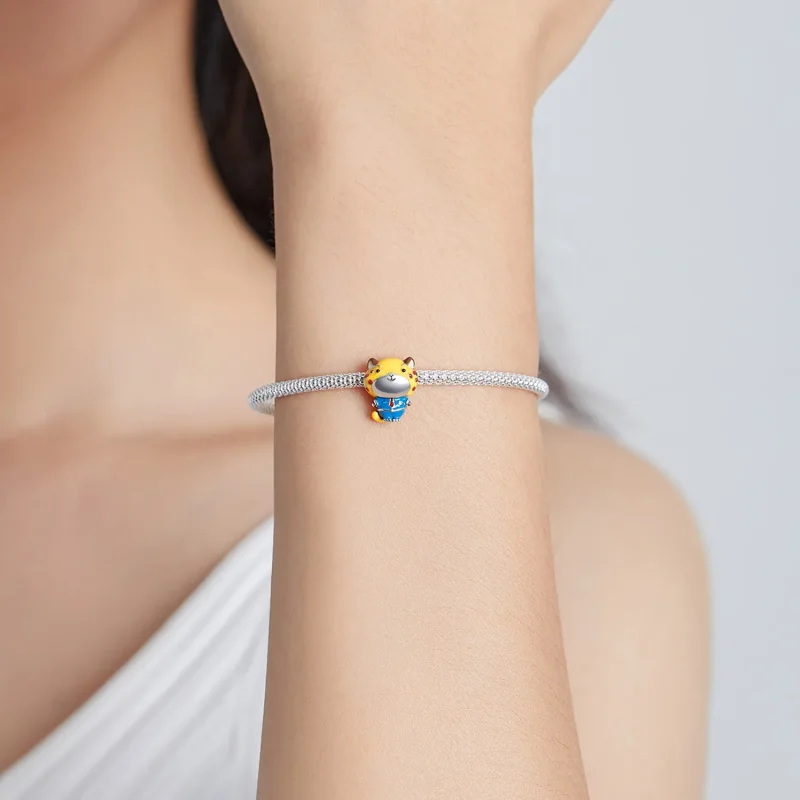 (bilde for) Pandora Style Cheetah Police Charm - SCC1962 - Vis 5