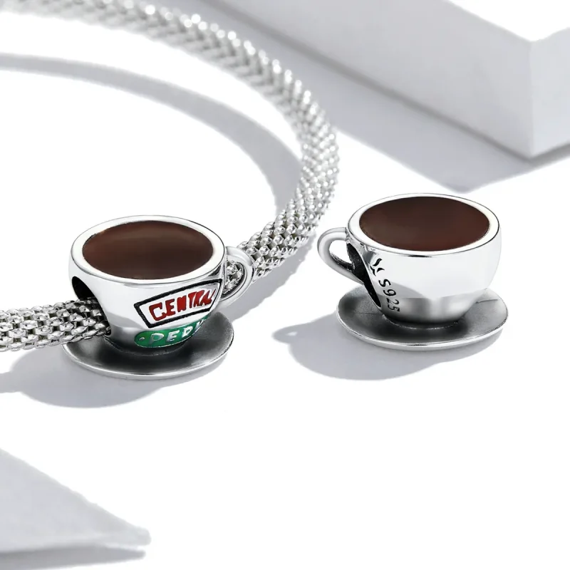 (bilde for) Pandora Style Coffee Cup Charm - SCC2164 - Vis 3