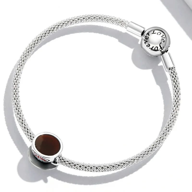 (bilde for) Pandora Style Coffee Cup Charm - SCC2164 - Vis 4