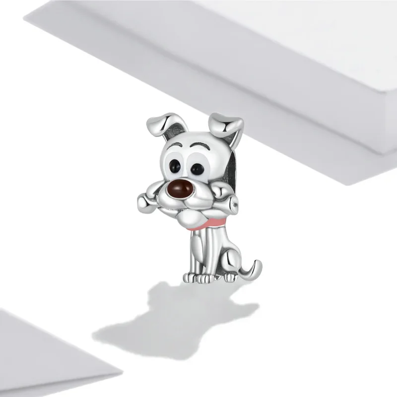 (bilde for) Pandora Style Cute Dog Charm - SCC2121 - Vis 2