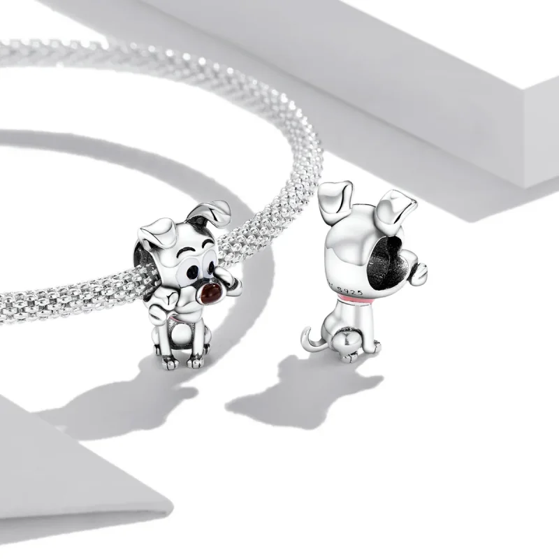 (bilde for) Pandora Style Cute Dog Charm - SCC2121 - Vis 4
