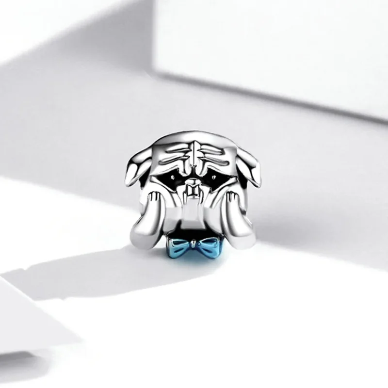 (bilde for) Pandora Style Cute Dog Fight Charm - SCC2009 - Vis 2