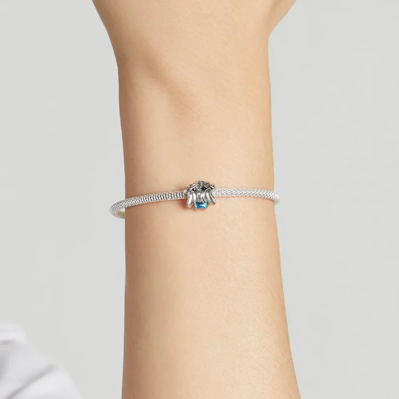 (bilde for) Pandora Style Cute Dog Fight Charm - SCC2009 - Vis 5