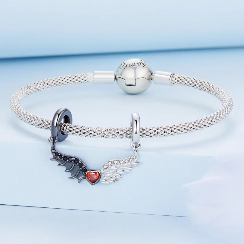 (bilde for) Pandora Style Devils and Angels Charm - BSC693 - Vis 3