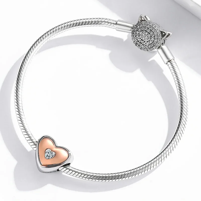 (bilde for) Pandora Style Dobbel Farge Kjærlighet Charm - BSC566 - Vis 3