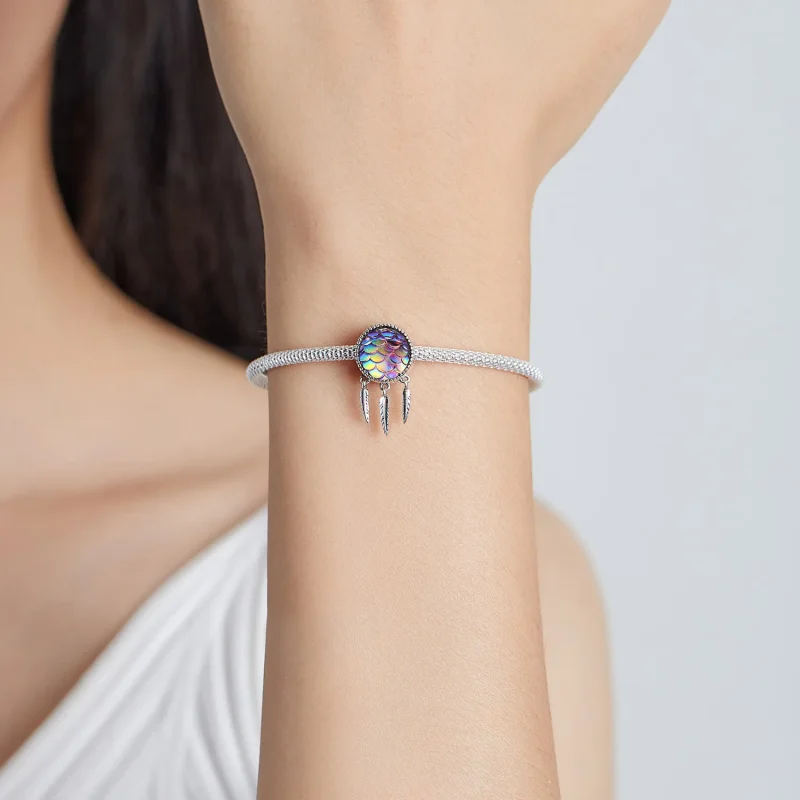 (bilde for) Pandora Style Dream Catcher Charm - SCC1985 - Vis 5