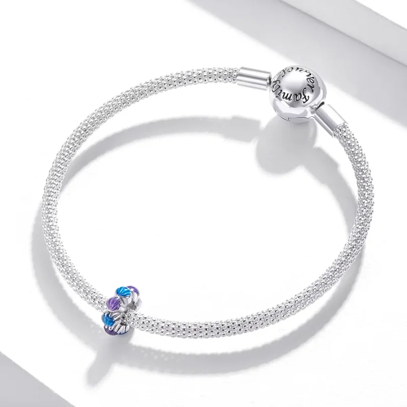 (bilde for) Pandora Style Dream Shell Spacer Charm - BSC431 - Vis 3