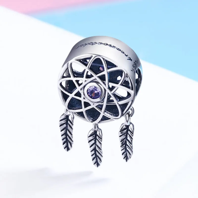 (bilde for) Pandora Style Dreamcatcher Charm - SCC330 - Vis 3