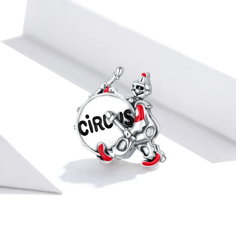 (bilde for) Pandora Style Drum Clown Charm - SCC1658 - Vis 2