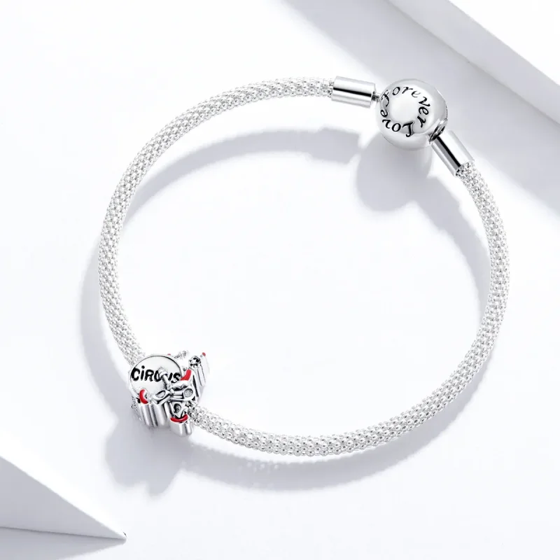 (bilde for) Pandora Style Drum Clown Charm - SCC1658 - Vis 3