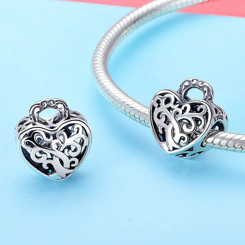 (bilde for) Pandora Style Eternal Lock Charm - SCC726 - Vis 2