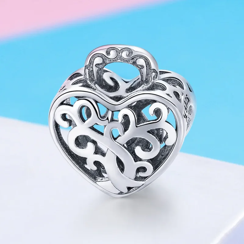 (bilde for) Pandora Style Eternal Lock Charm - SCC726 - Vis 4