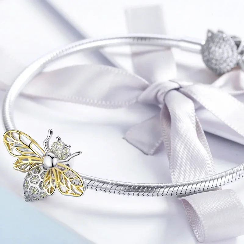(bilde for) Pandora Style Exquisite Bee Charm - BSC067 - Vis 3