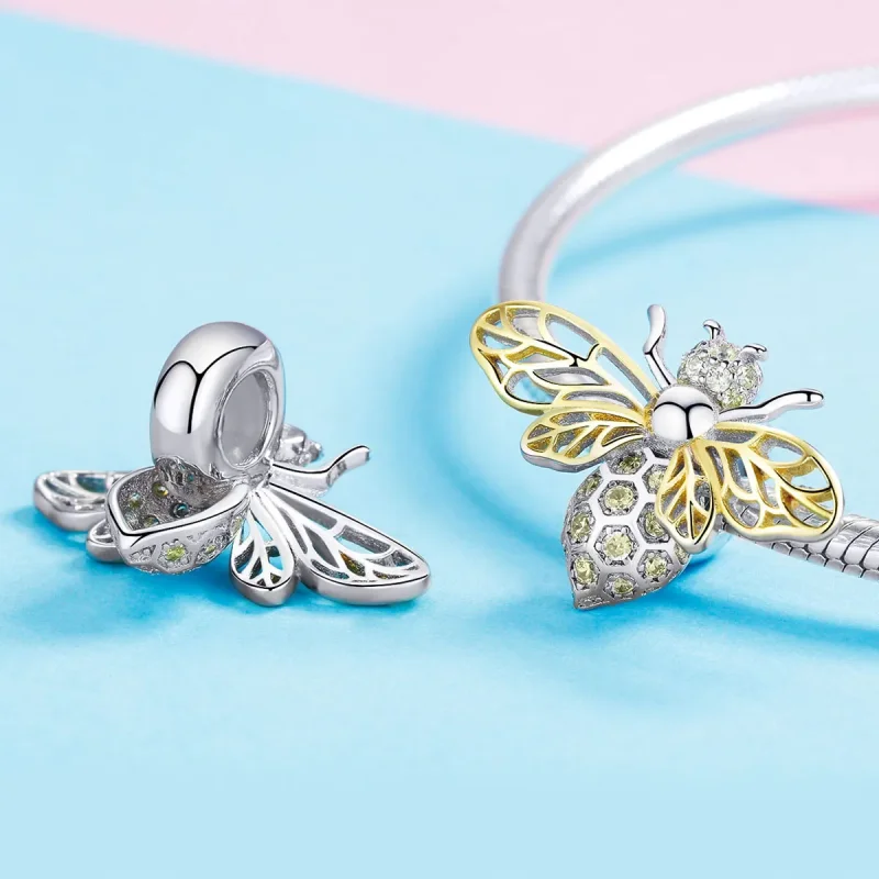 (bilde for) Pandora Style Exquisite Bee Charm - BSC067 - Vis 4