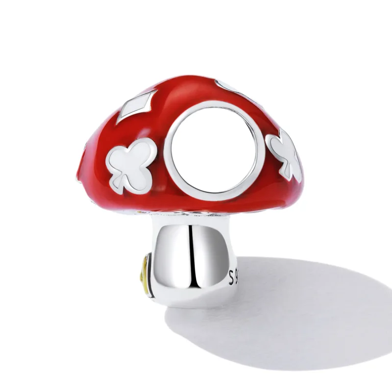 (bilde for) Pandora Style Exquisite Mushroom House Charm - SCC2246 - Vis 3