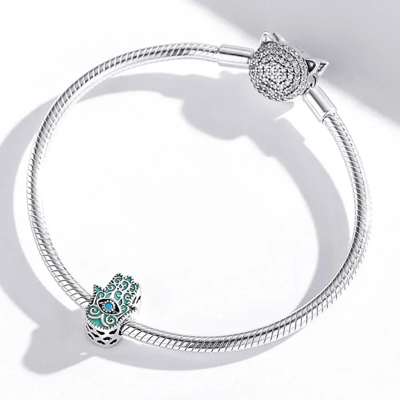 (bilde for) Pandora Style Eye of Fatima Charm - BSC510 - Vis 4
