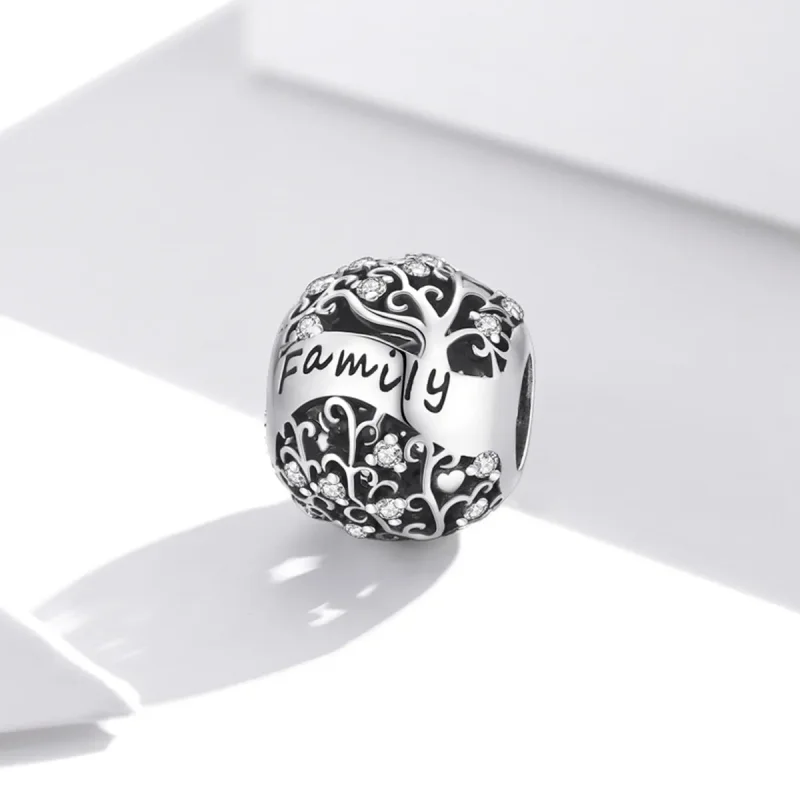(bilde for) Pandora Style Family Tree Charm - BSC489 - Vis 2