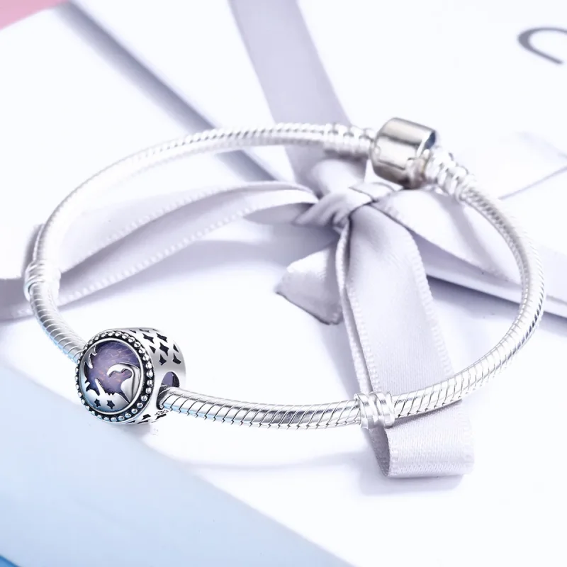 (bilde for) Pandora Style Fantasy Unicorn Charm - SCC377 - Vis 4