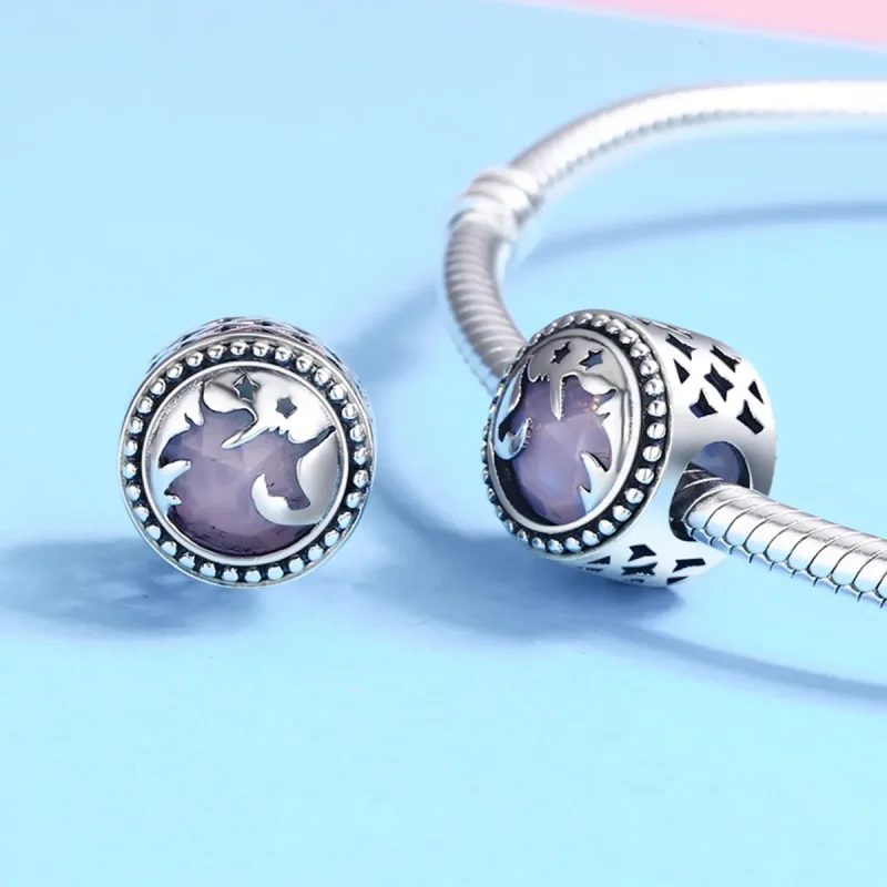 (bilde for) Pandora Style Fantasy Unicorn Charm - SCC377 - Vis 5