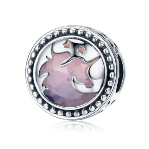 (bilde for) Pandora Style Fantasy Unicorn Charm - SCC377