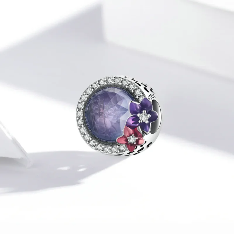 (bilde for) Pandora Style Feminine Power - Brilliant Flowers Charm - SCC2141 - Vis 2