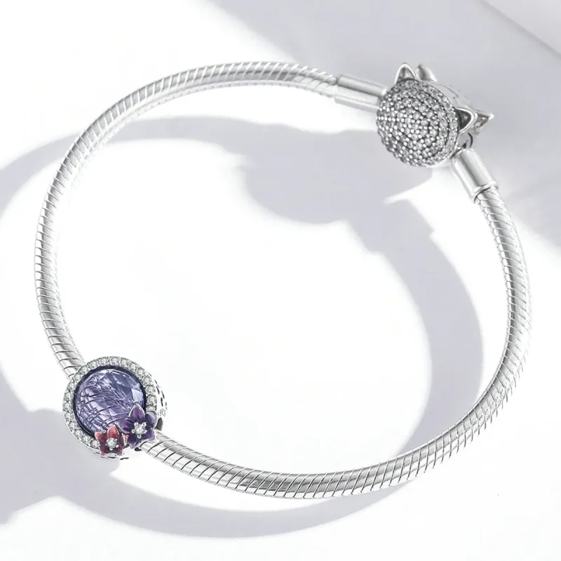 (bilde for) Pandora Style Feminine Power - Brilliant Flowers Charm - SCC2141 - Vis 3