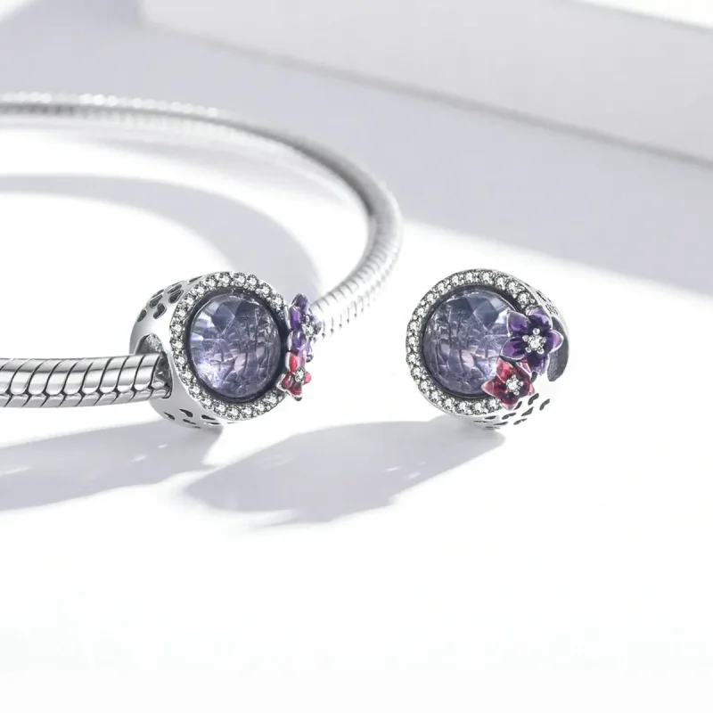 (bilde for) Pandora Style Feminine Power - Brilliant Flowers Charm - SCC2141 - Vis 4