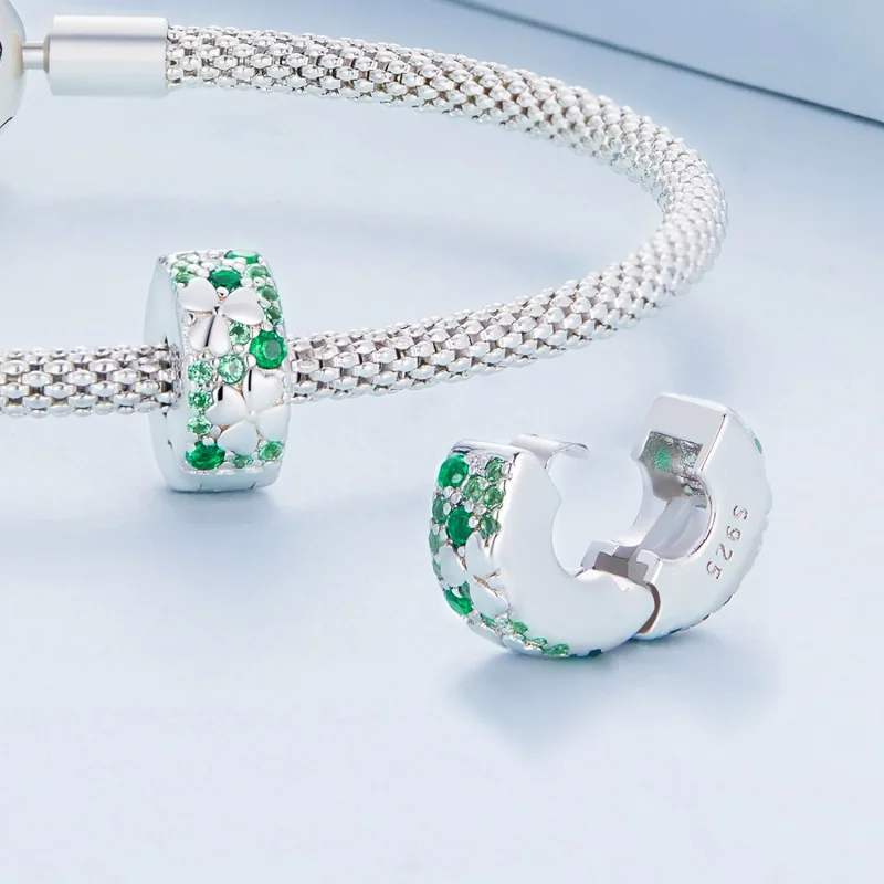 (bilde for) Pandora Style firkløverklips - BSC678 - Vis 4
