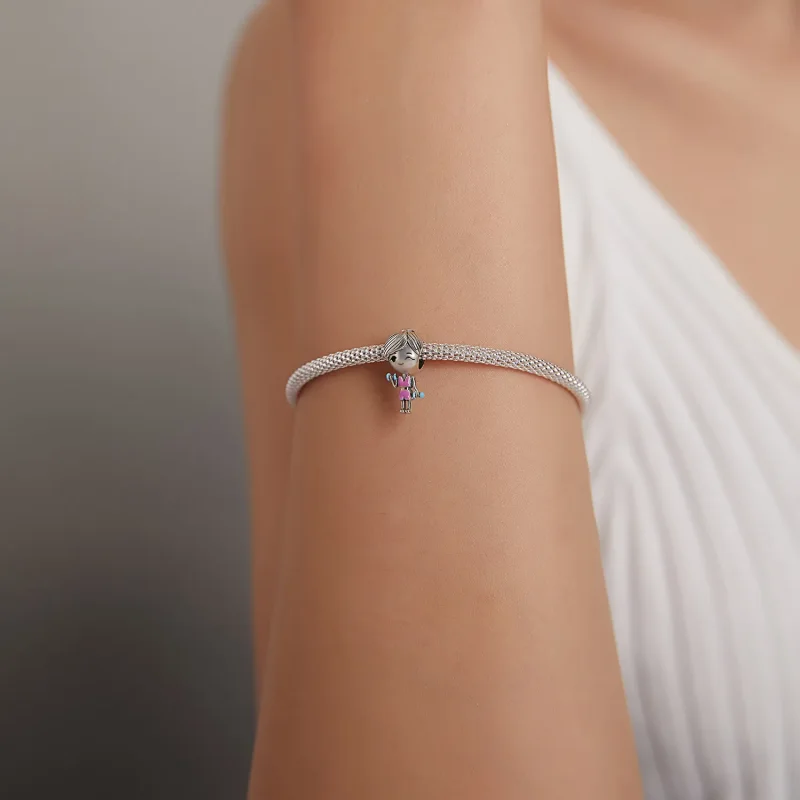 (bilde for) Pandora Style Fitness Girl Charm - BSC488 - Vis 5