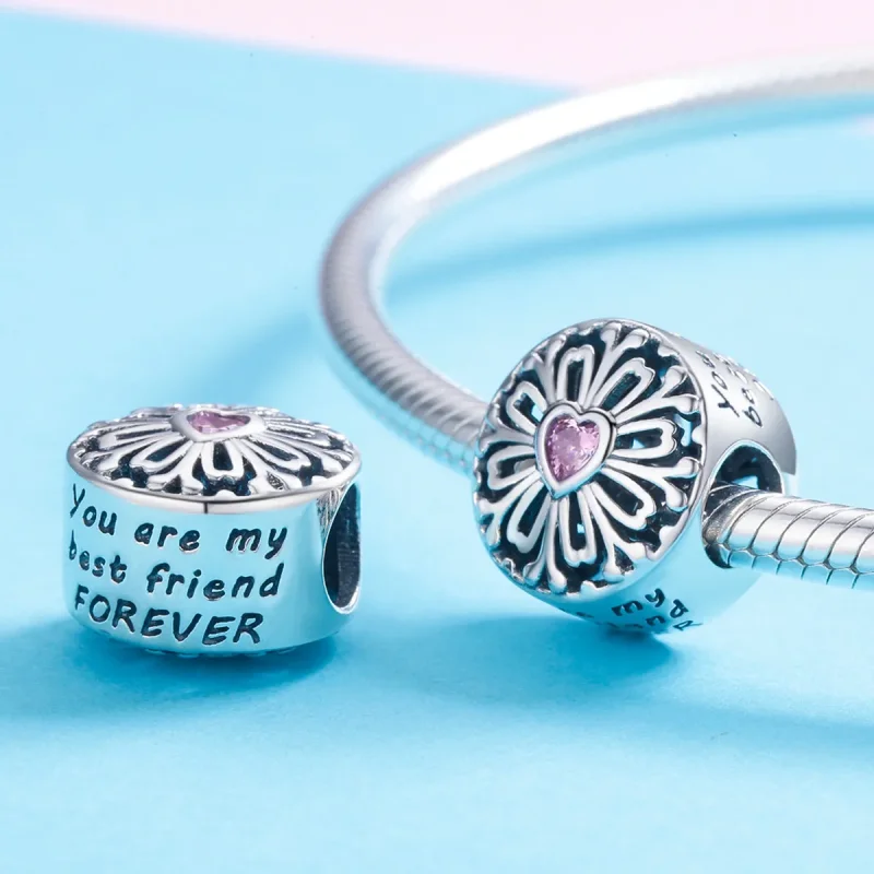(bilde for) Pandora Style Flower of Friendship Charm - SCC740 - Vis 4