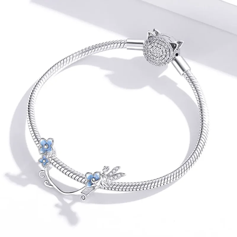 (bilde for) Pandora Style Flower Spirit Charm - BSC391 - Vis 3