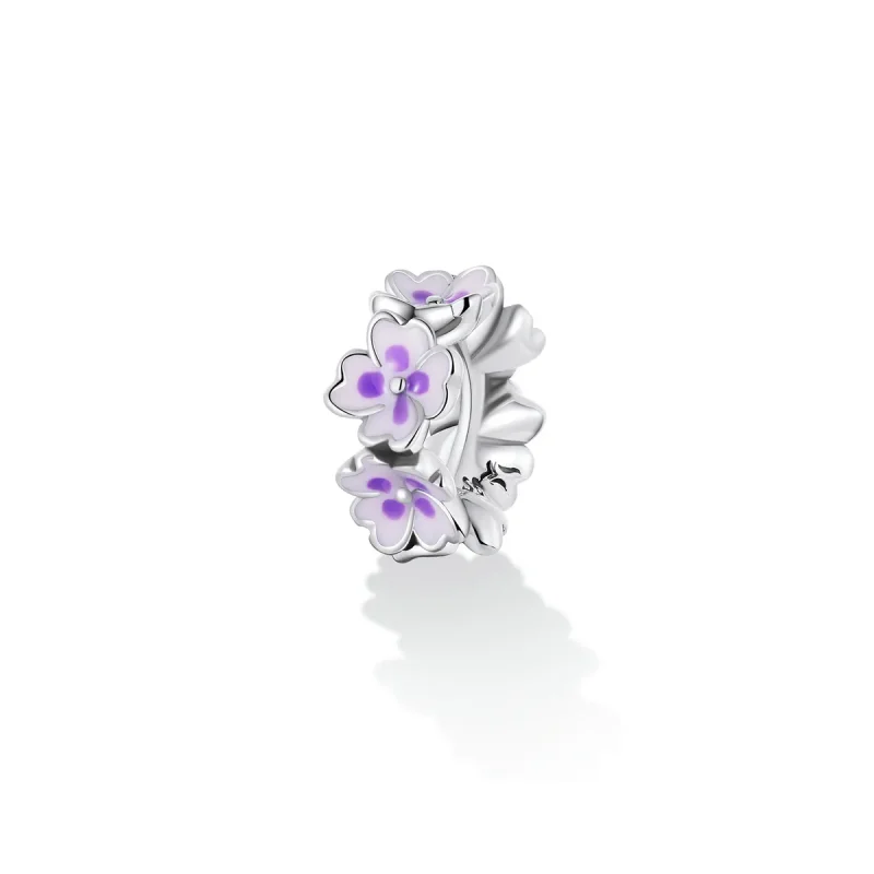 (bilde for) Pandora Style Flowers Spacer Charm - SCC2212 - Vis 2