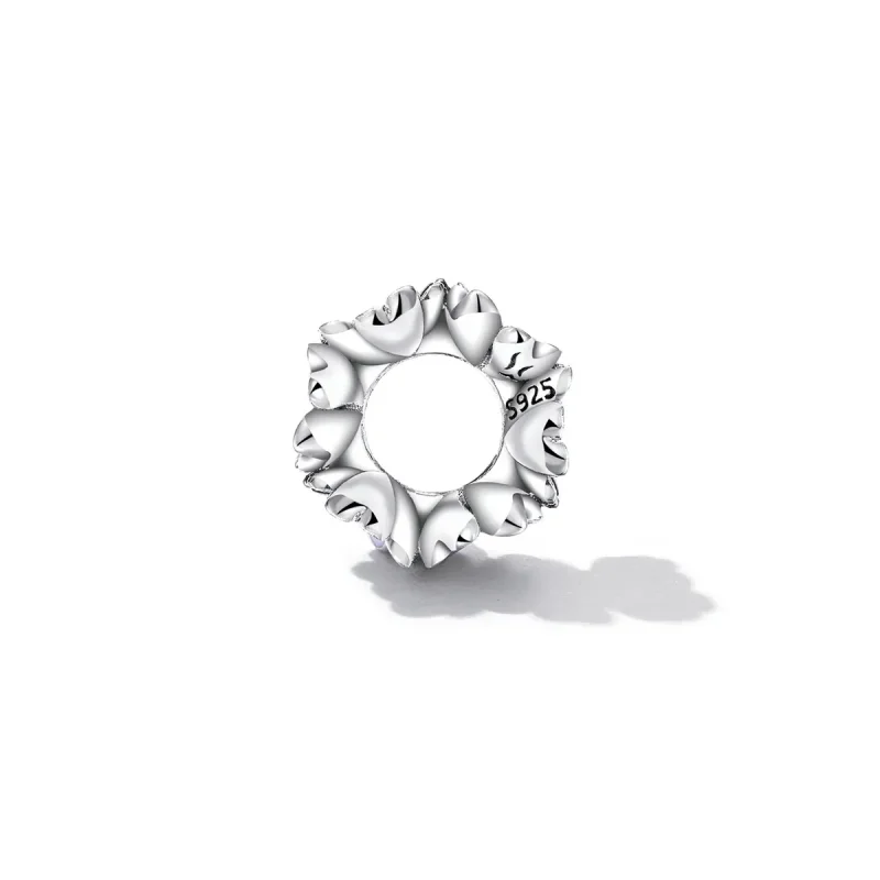 (bilde for) Pandora Style Flowers Spacer Charm - SCC2212 - Vis 3