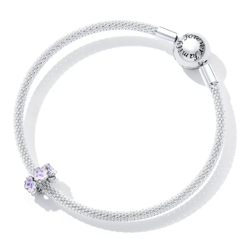 (bilde for) Pandora Style Flowers Spacer Charm - SCC2212 - Vis 5