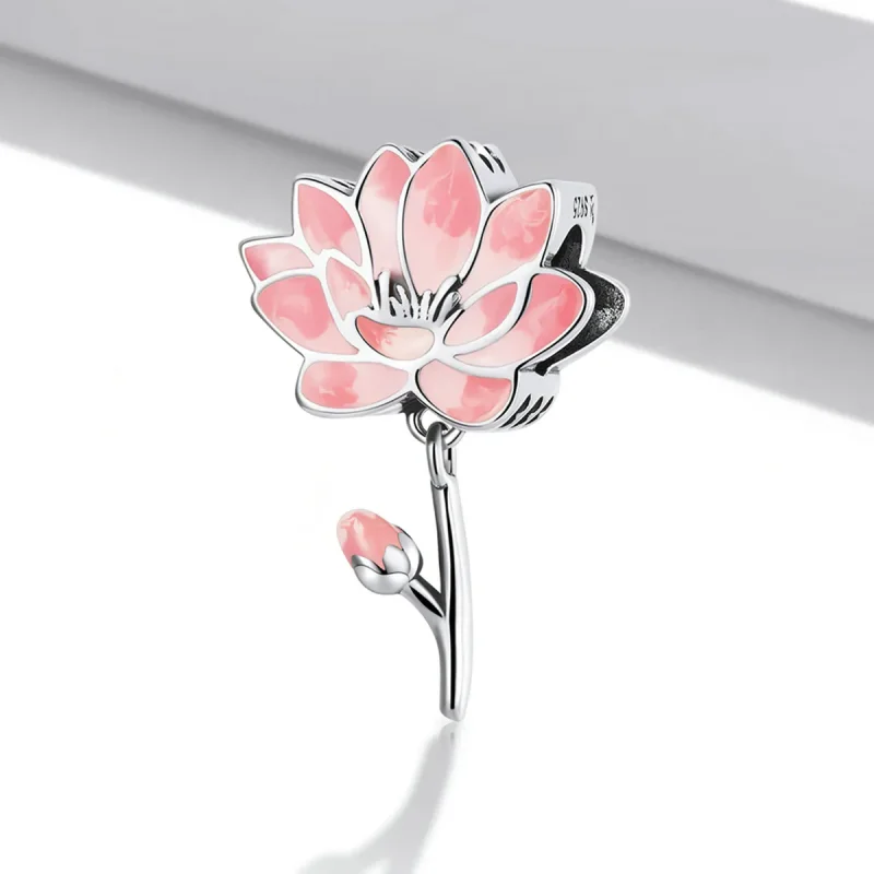 (bilde for) Pandora Style Fresh Lotus Charm - SCC2157 - Vis 2