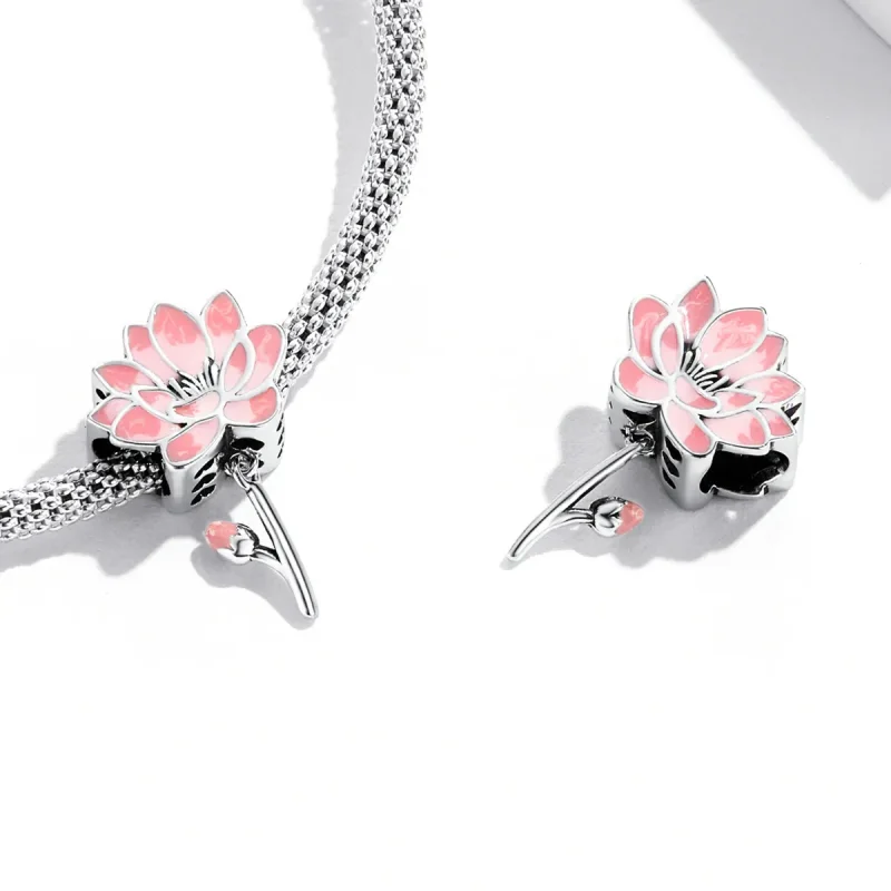 (bilde for) Pandora Style Fresh Lotus Charm - SCC2157 - Vis 4