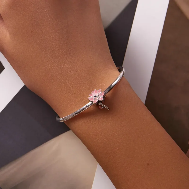 (bilde for) Pandora Style Fresh Lotus Charm - SCC2157 - Vis 5