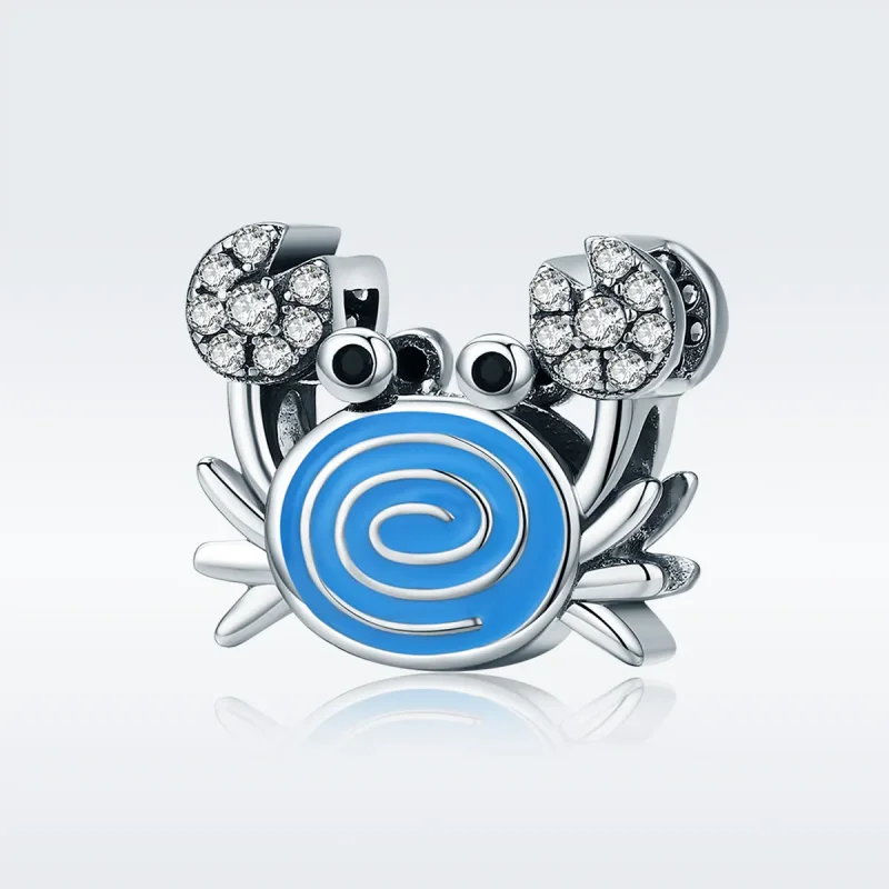 (bilde for) Pandora Style Funny Crab Charm - SCC682 - Vis 2