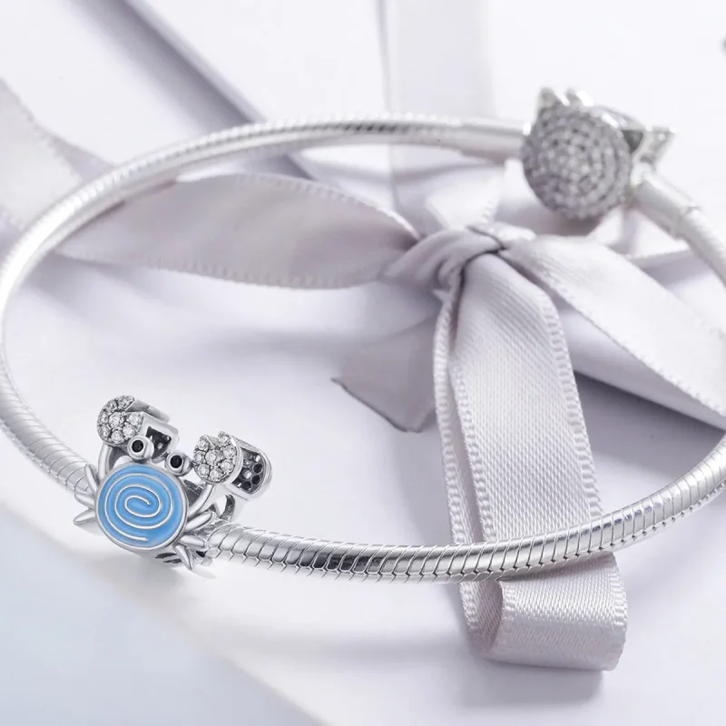 (bilde for) Pandora Style Funny Crab Charm - SCC682 - Vis 4