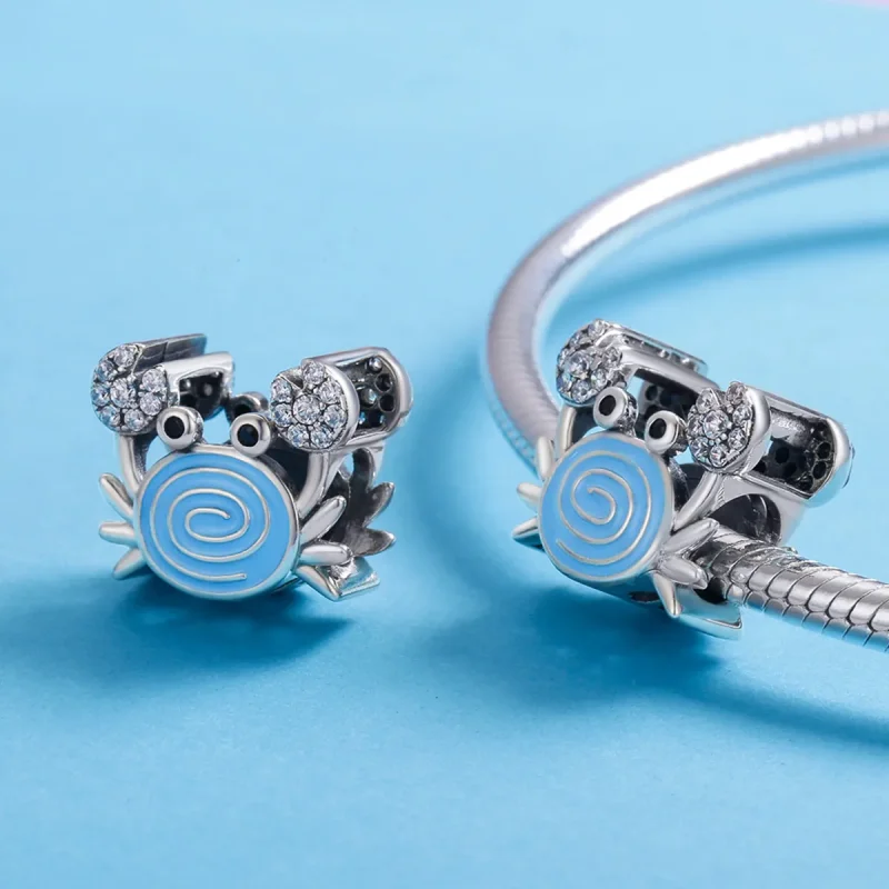 (bilde for) Pandora Style Funny Crab Charm - SCC682 - Vis 5