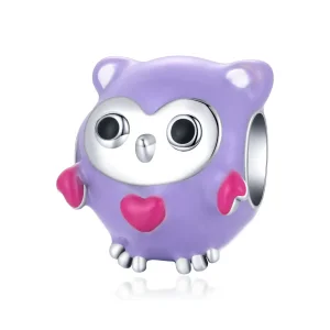 (bilde for) Pandora Style Funny Owl Charm - SCC1932