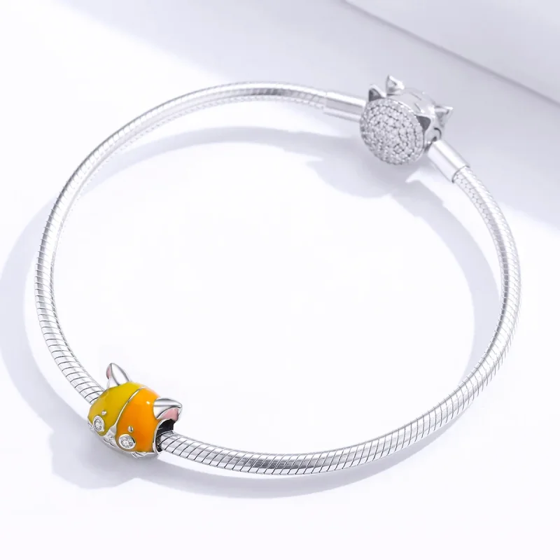 (bilde for) Pandora Style Garfield Charm - BSC189 - Vis 3