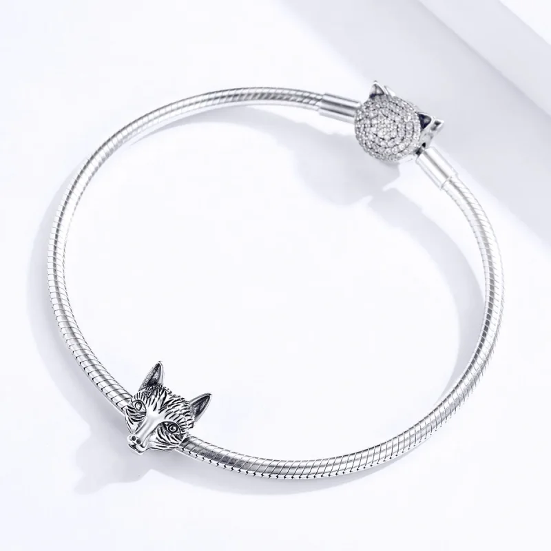 (bilde for) Pandora Style German Shepherd Charm - BSC168 - Vis 3